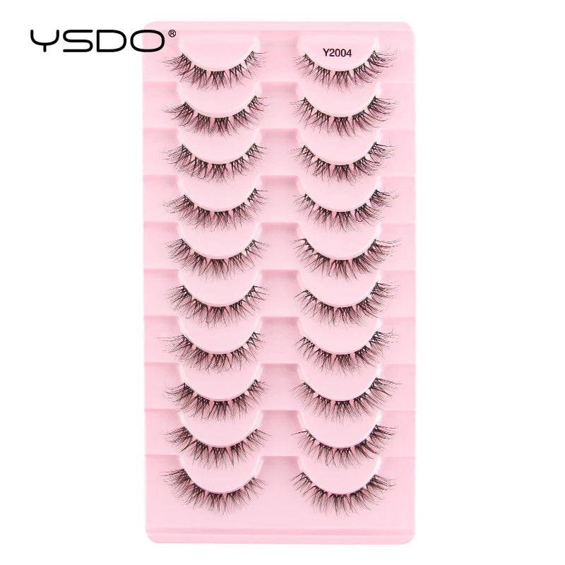 New Fox Half Eyelashes 3/10 Pairs 3D Mink Lashes Natural Eyelash Extension Cat Eye Eyelashes Makeup Tools faux Cils maquiagem - Blinksy
